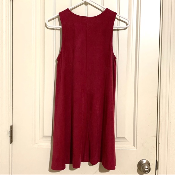 SOCIALITE Burgundy Sleeveless Swing Dress Small - Picture 2 of 4